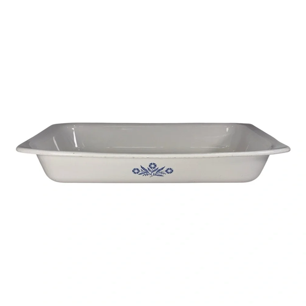 Vintage CorningWare Blue Cornflower P-76-B XL Roaster Pan 15